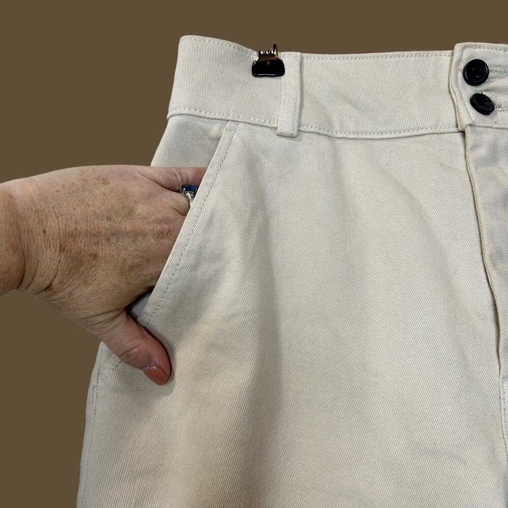New Everlane The Organic Straight Leg Crop Pants Pumice Stone Women 6 NWT - Picture 7 of 11
